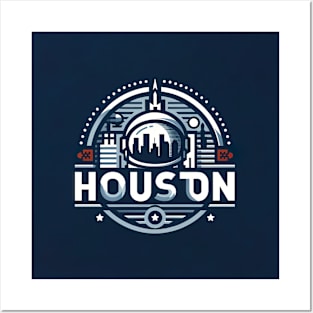 Houston City Logo Posters and Art